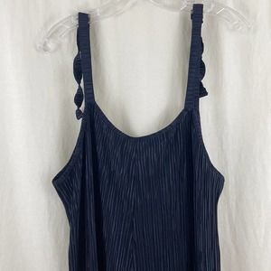 Pinkyotto New York Navy Pleated Jumpsuit
